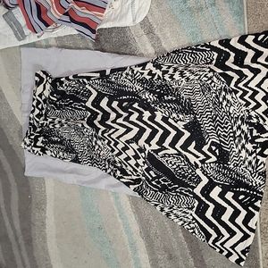 Printed fall skirt